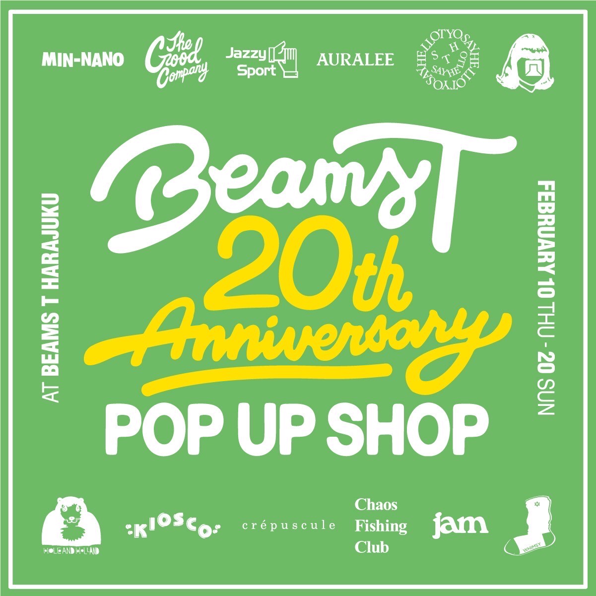 BEAMS T 20th Anniversary POP UP SHOP